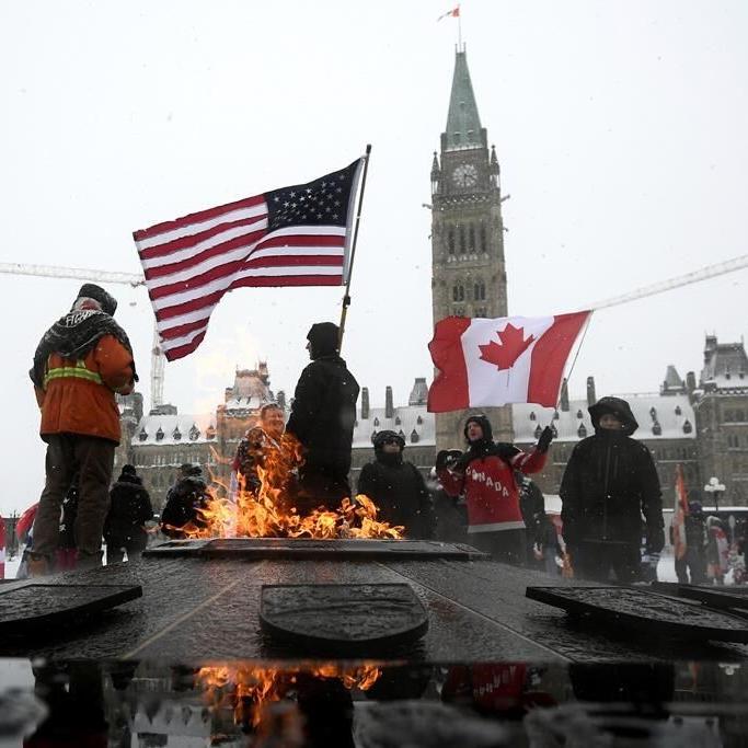 Video of demonstration shows protest in Madrid, not in Ottawa